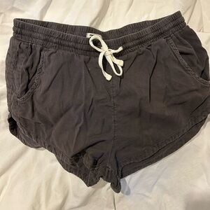 Women's Casual washed black Shorts